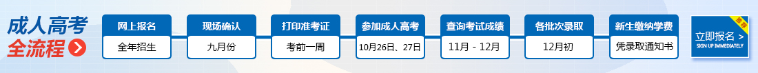 烟台成人高考报名流程